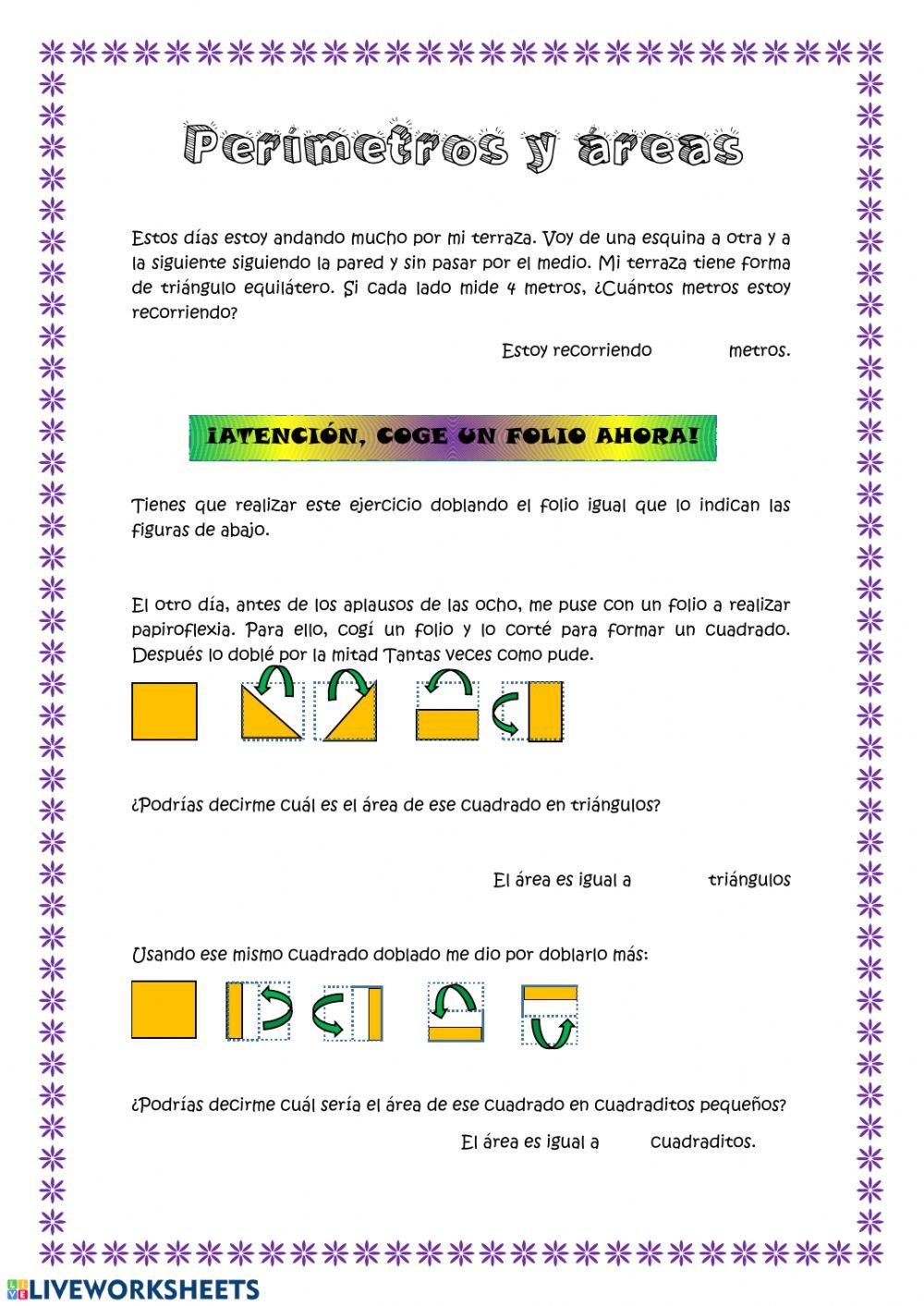 Perímetros y áreas