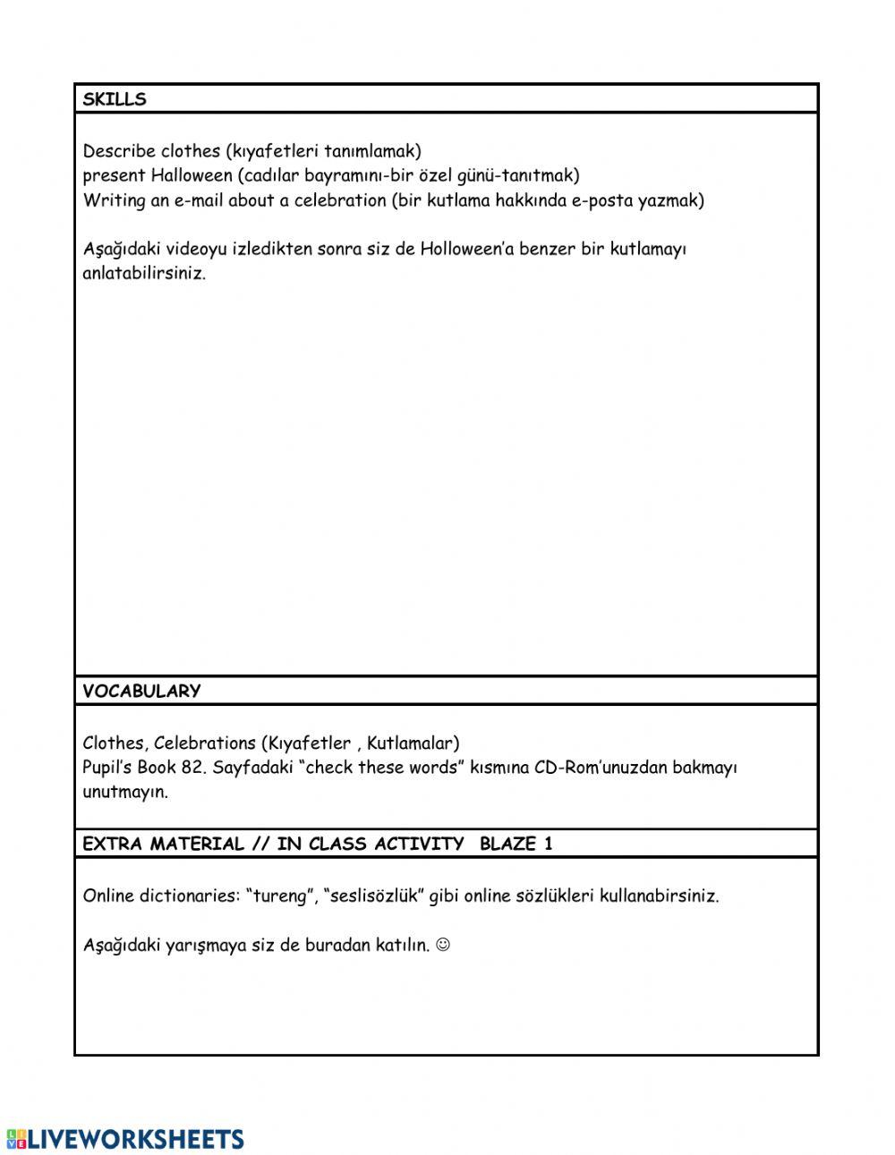 Level 4 Week 16 weekly plan