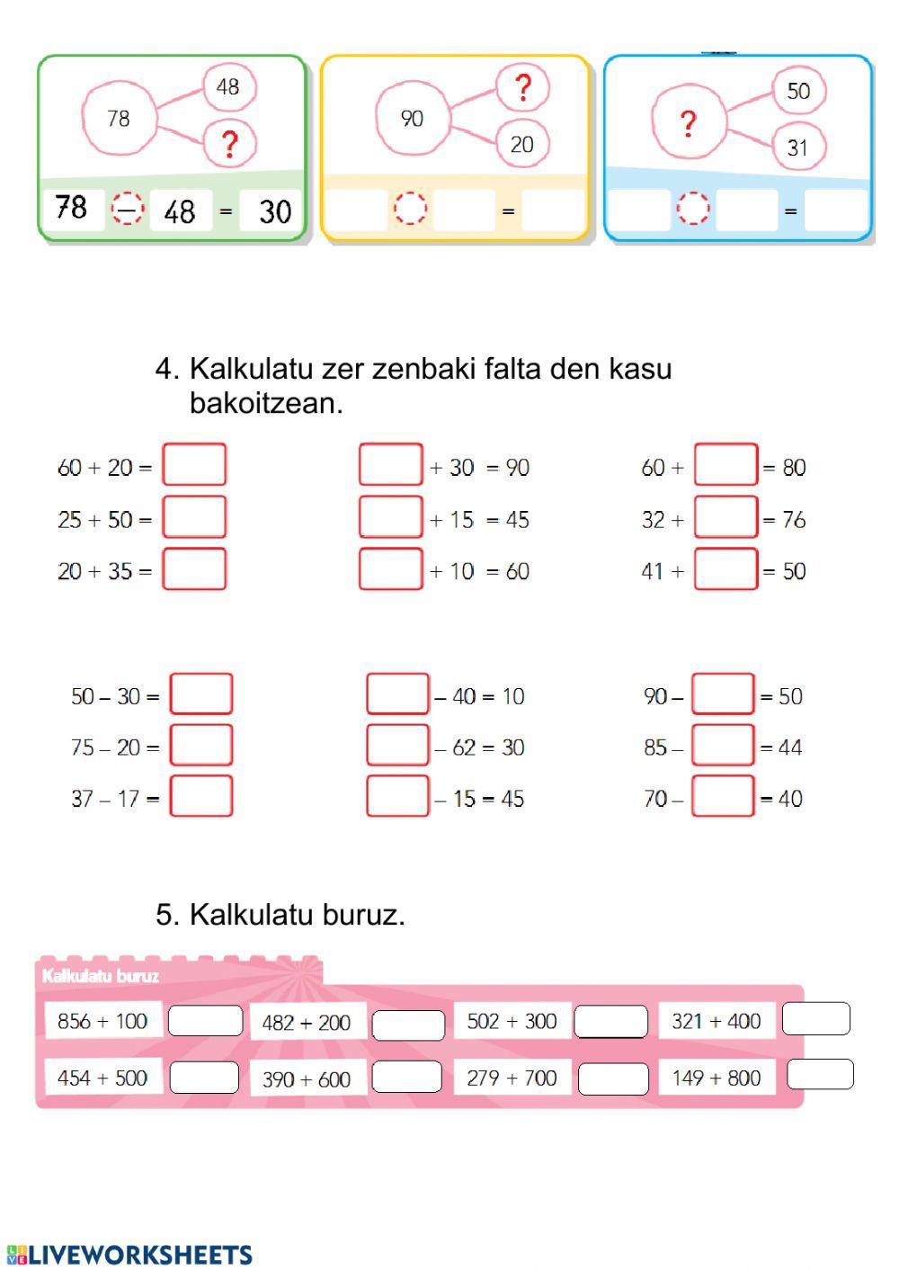 Berrikusi eragiketak 9