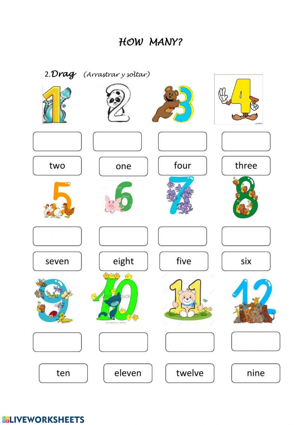 Farm animals and numbers