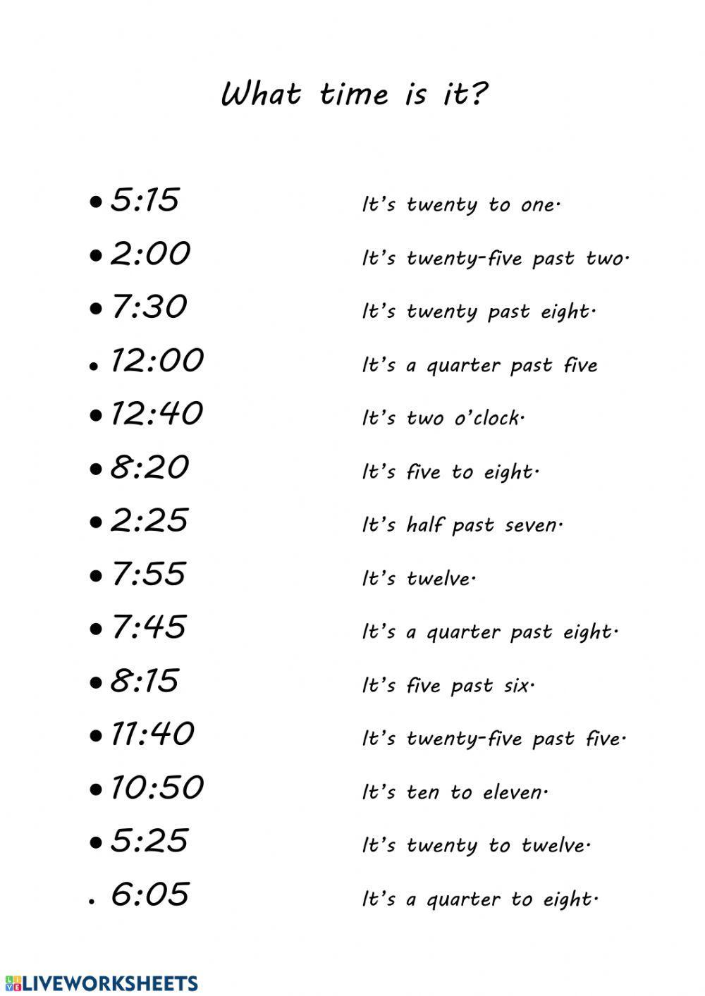 98233 What Time Is It MalgorzataS LiveWorksheets 98233-what-time-is-it-malgorzatas-liveworksheets