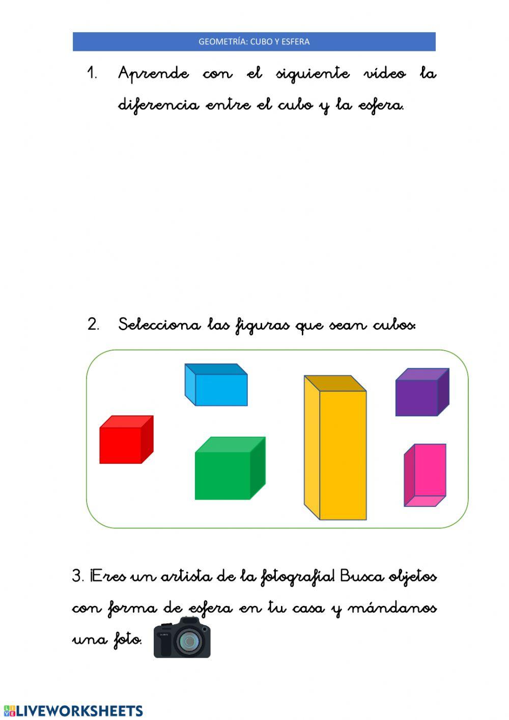 24 Abril: Cubo y esfera
