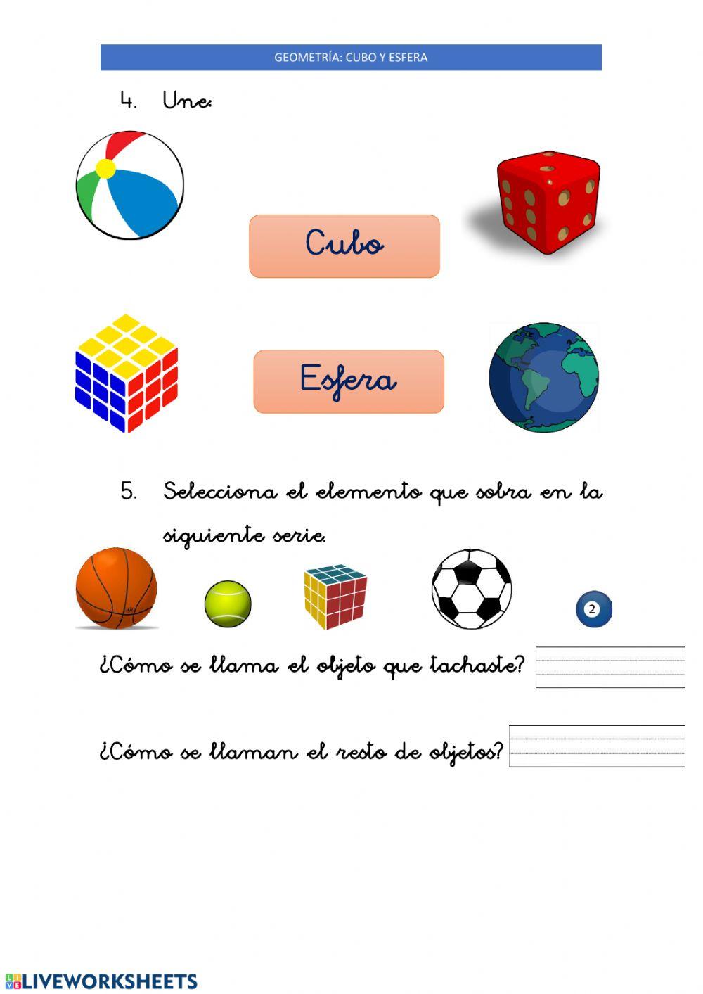 24 Abril: Cubo y esfera