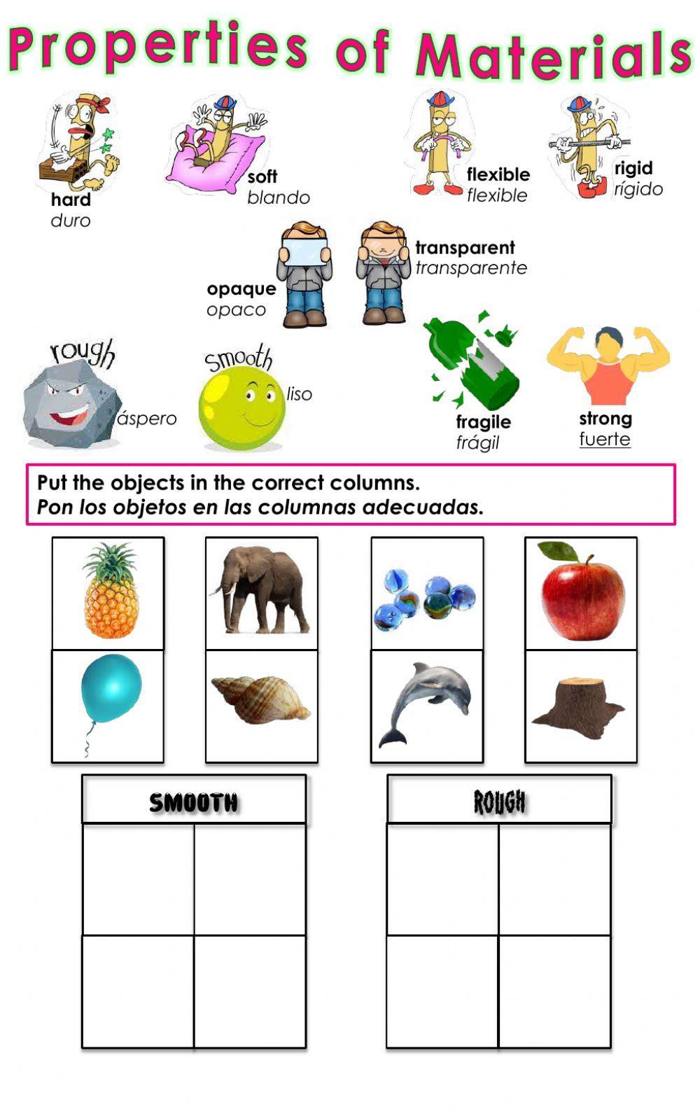 Properties of Materials - Rough or Smooth?