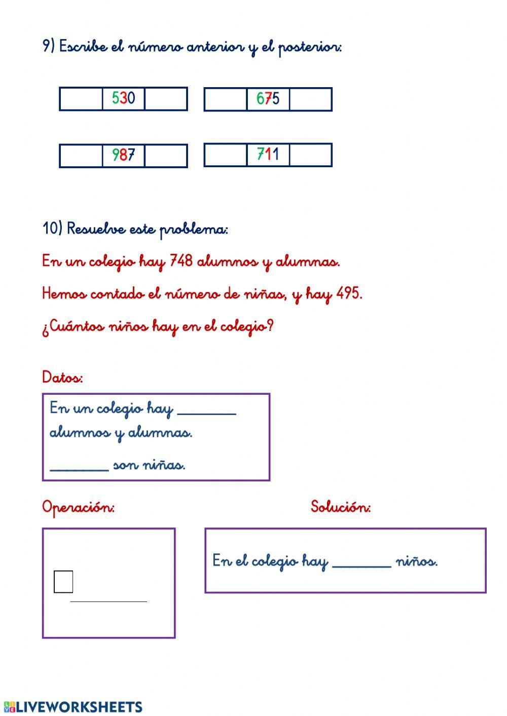 REPASO MATEMÁTICAS 2º