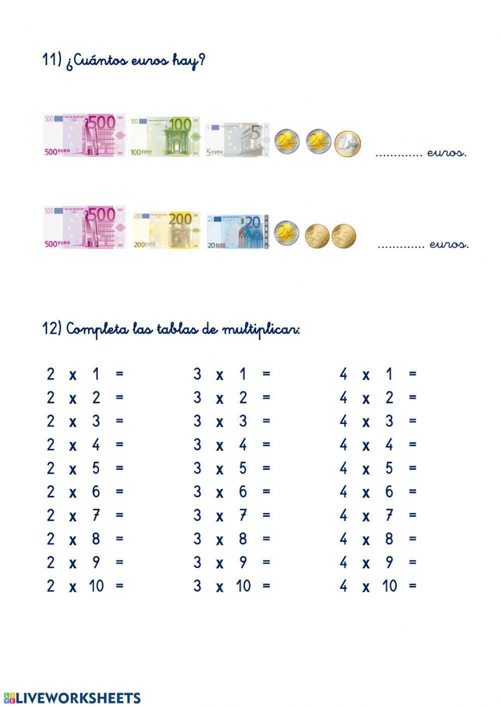 REPASO MATEMÁTICAS 2º