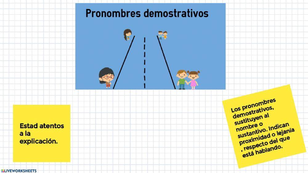 Pronombres demostrativos