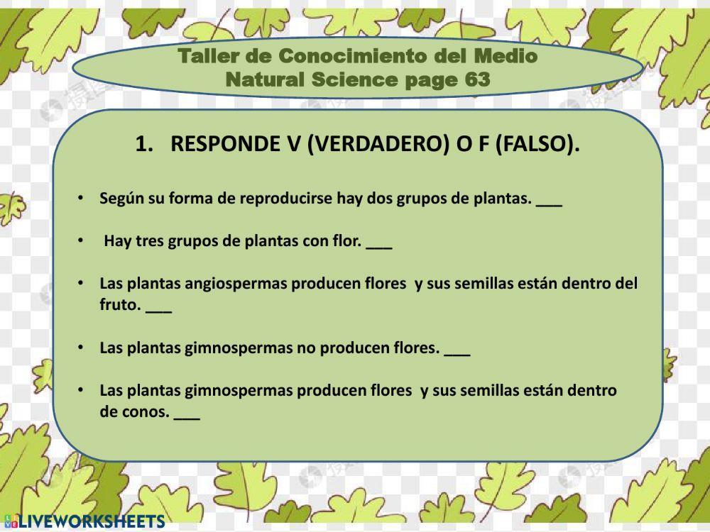 Clasificación plantas según su reproducción