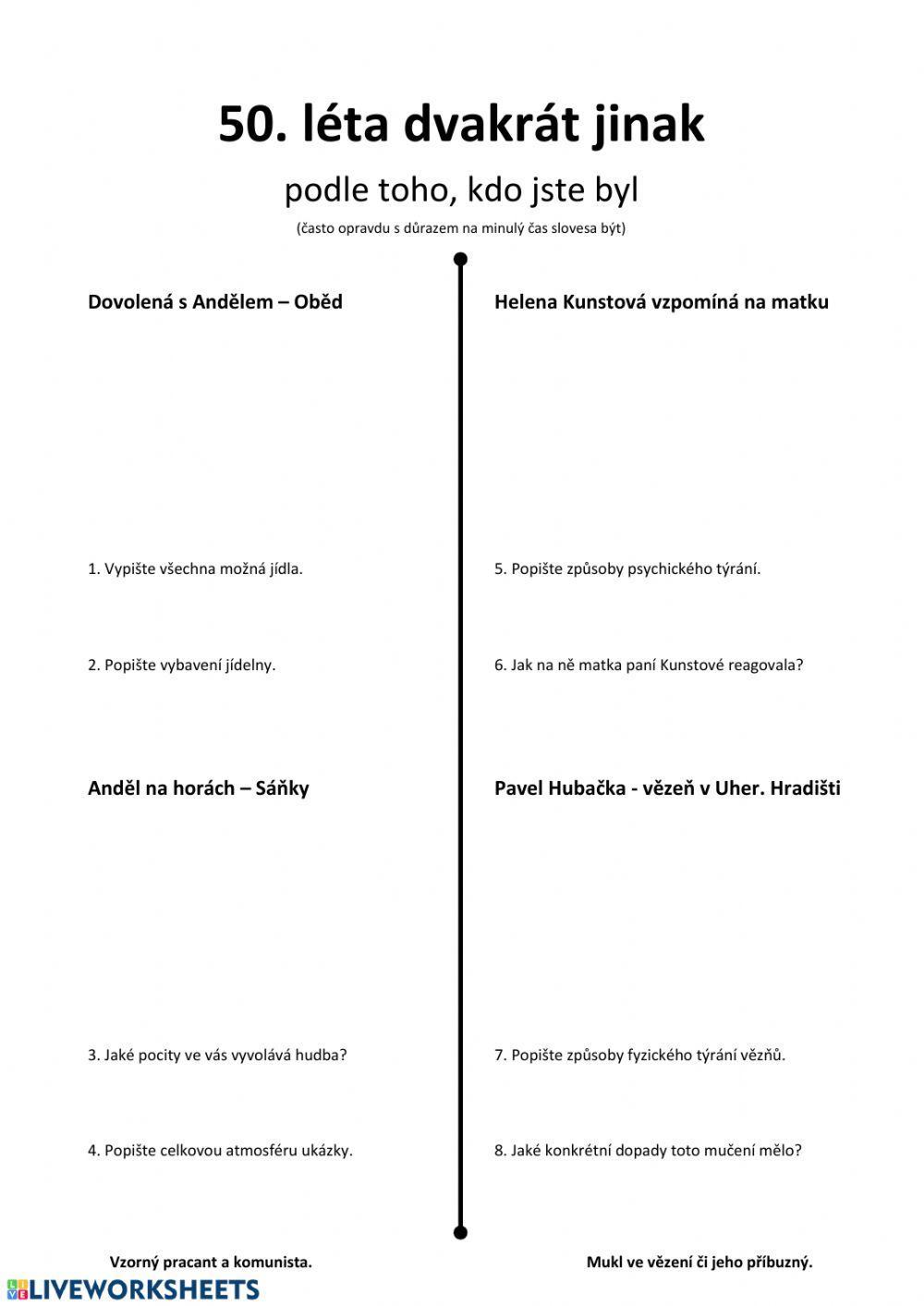 50. léta dvakrát jinak