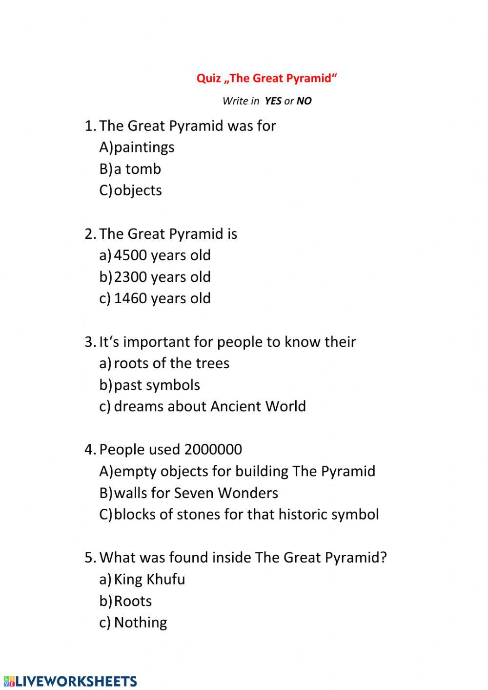 The Great Pyramid