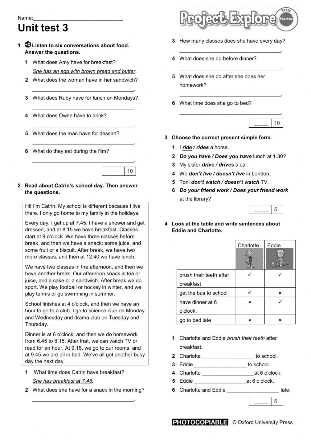 Project explore free interactive worksheets 5471847