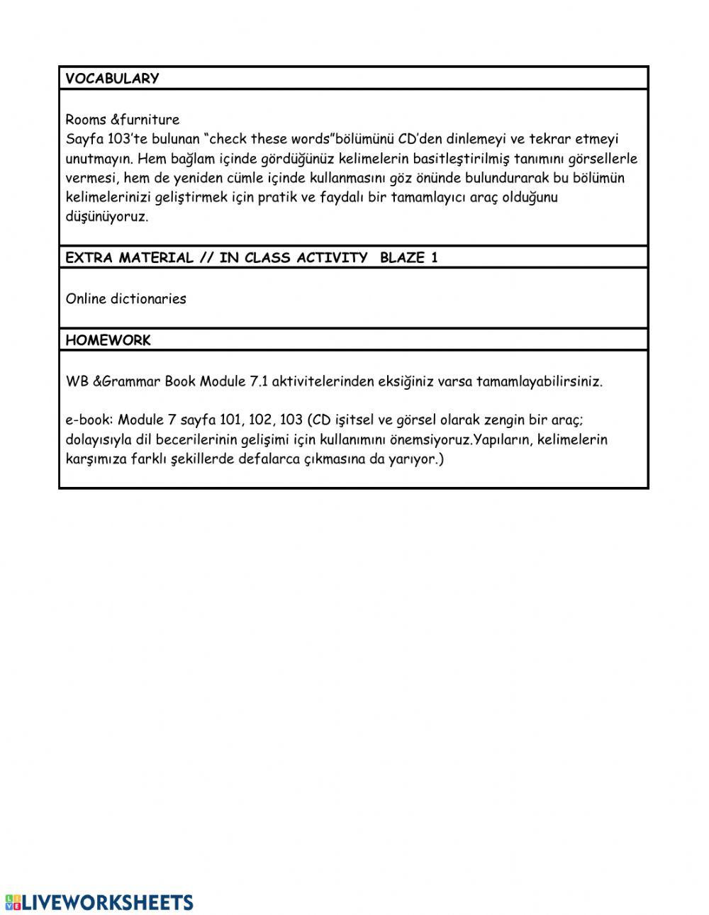 Leve 4 Week 20 weekly plan