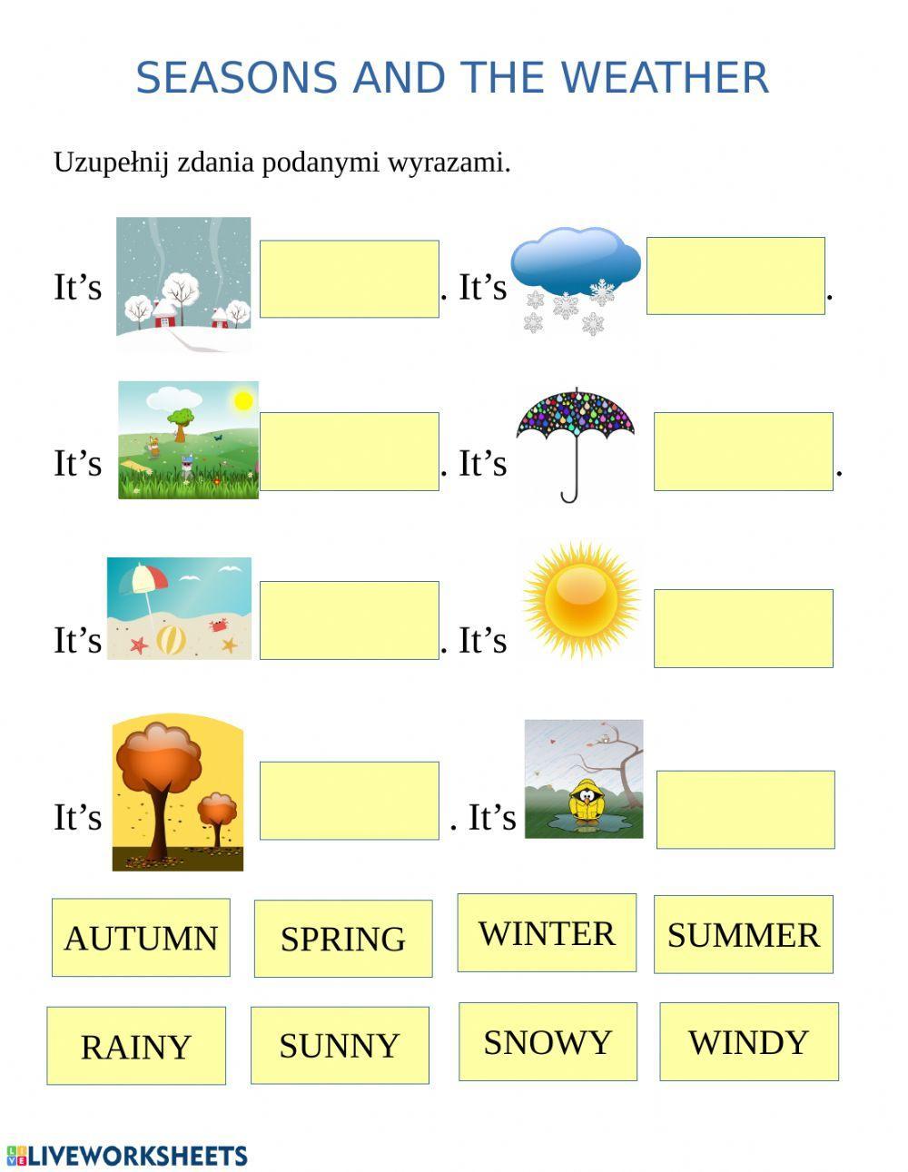 Seasons and weather