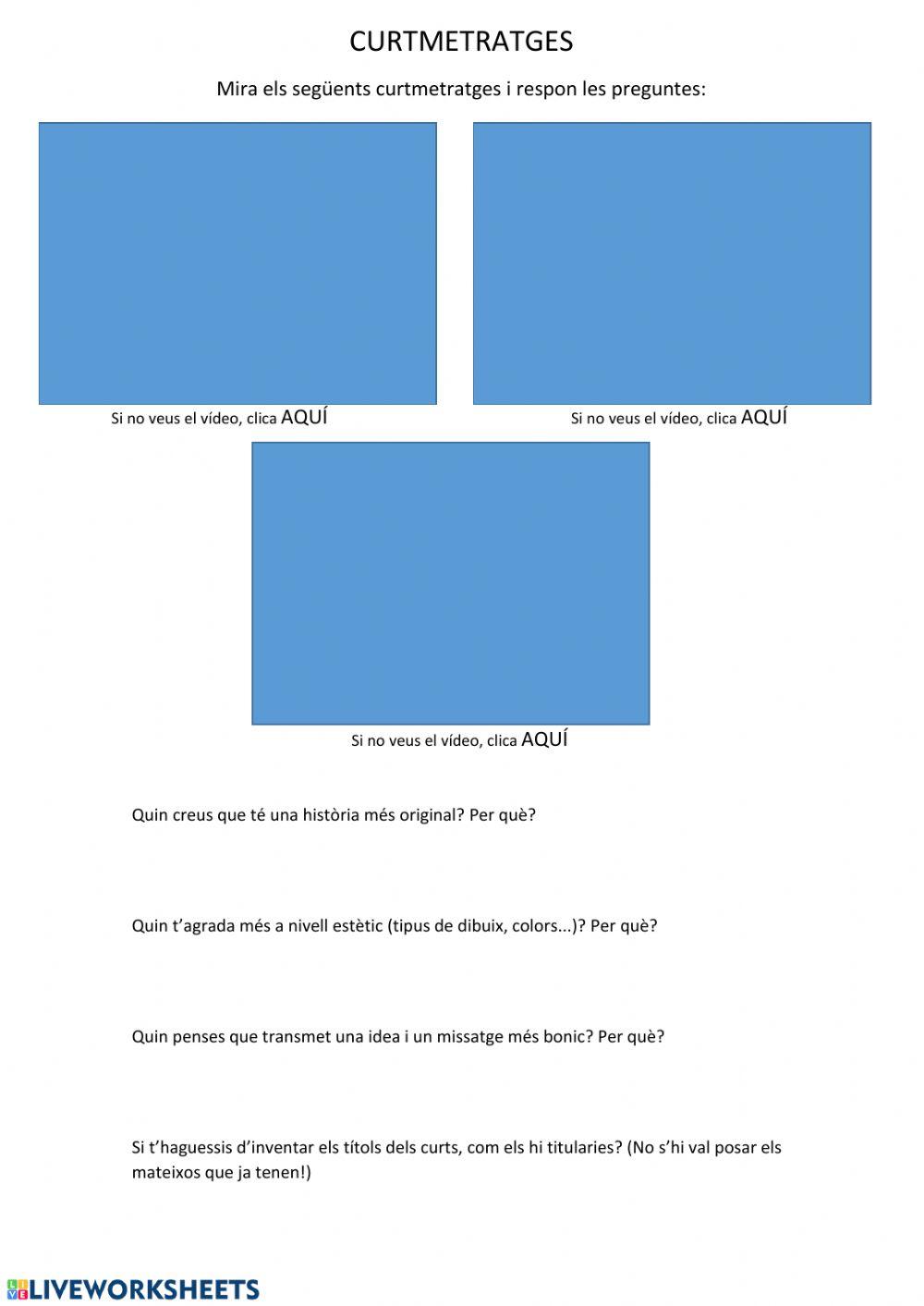 Analitzem curtmetratges