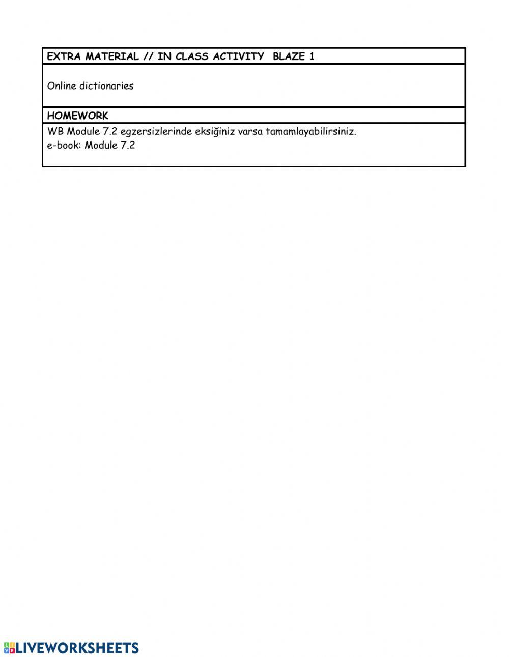 Level 4 Week 21 weekly plan