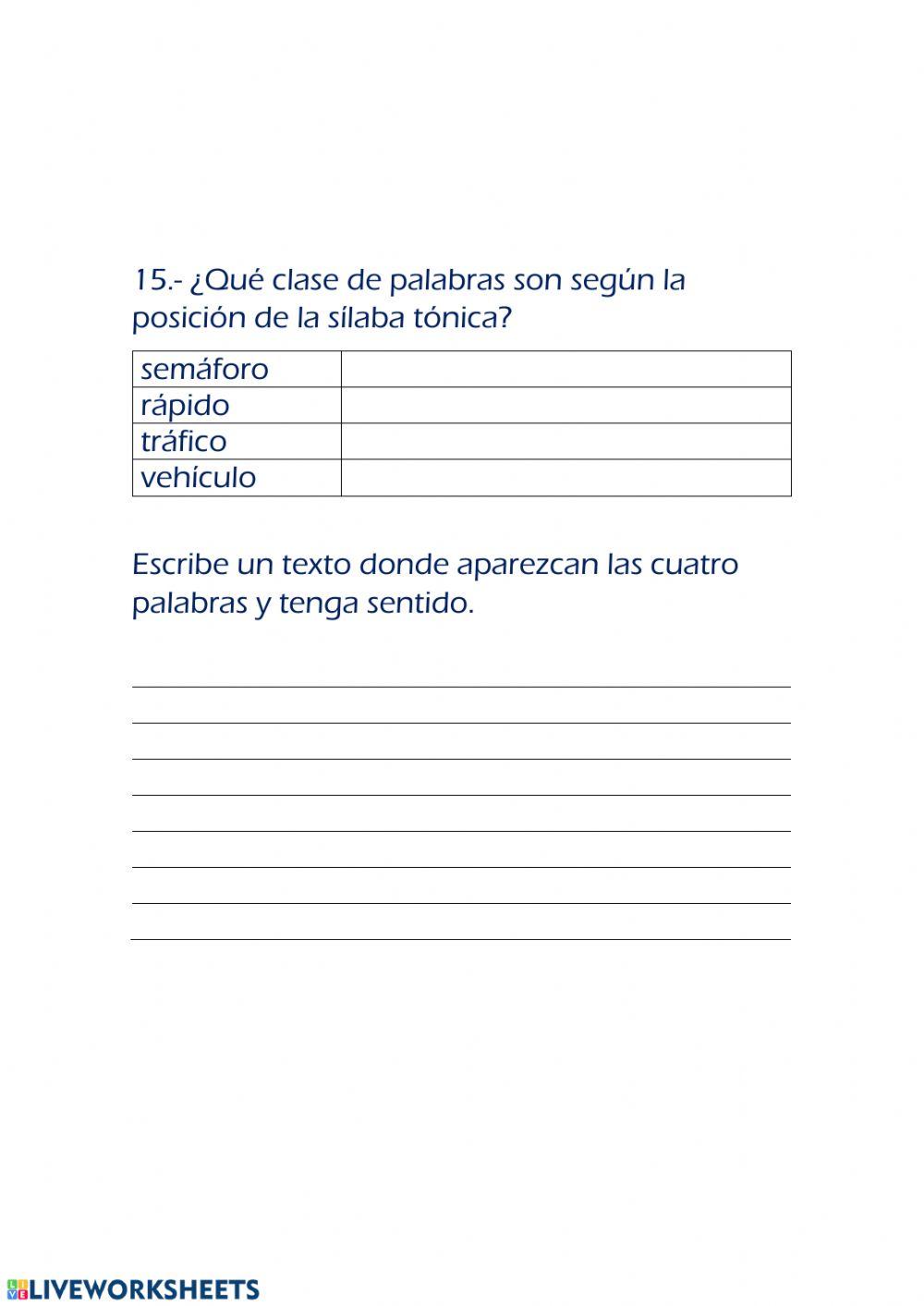 Las reglas de acentuación