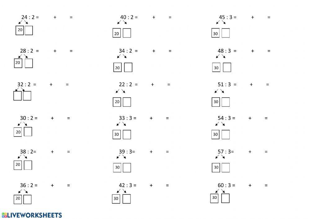 Dělení mimo obor násobilek