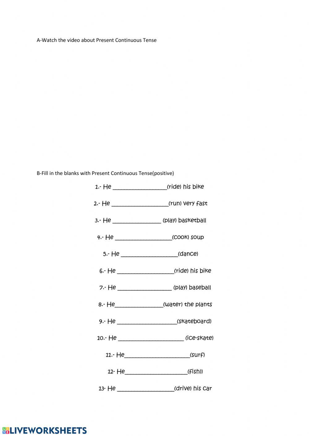 Present Continuous Tense