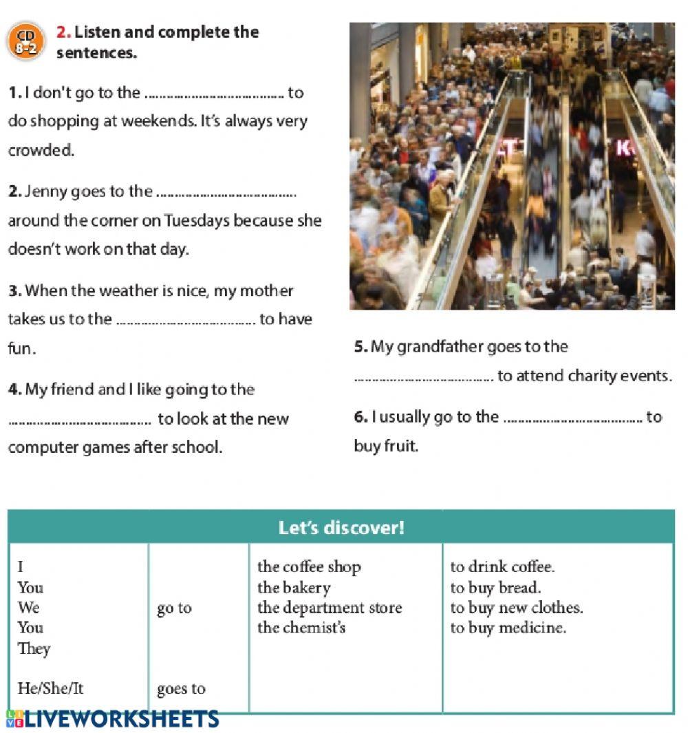 Grade 7 Unit 8 Public Buildings Page 109
