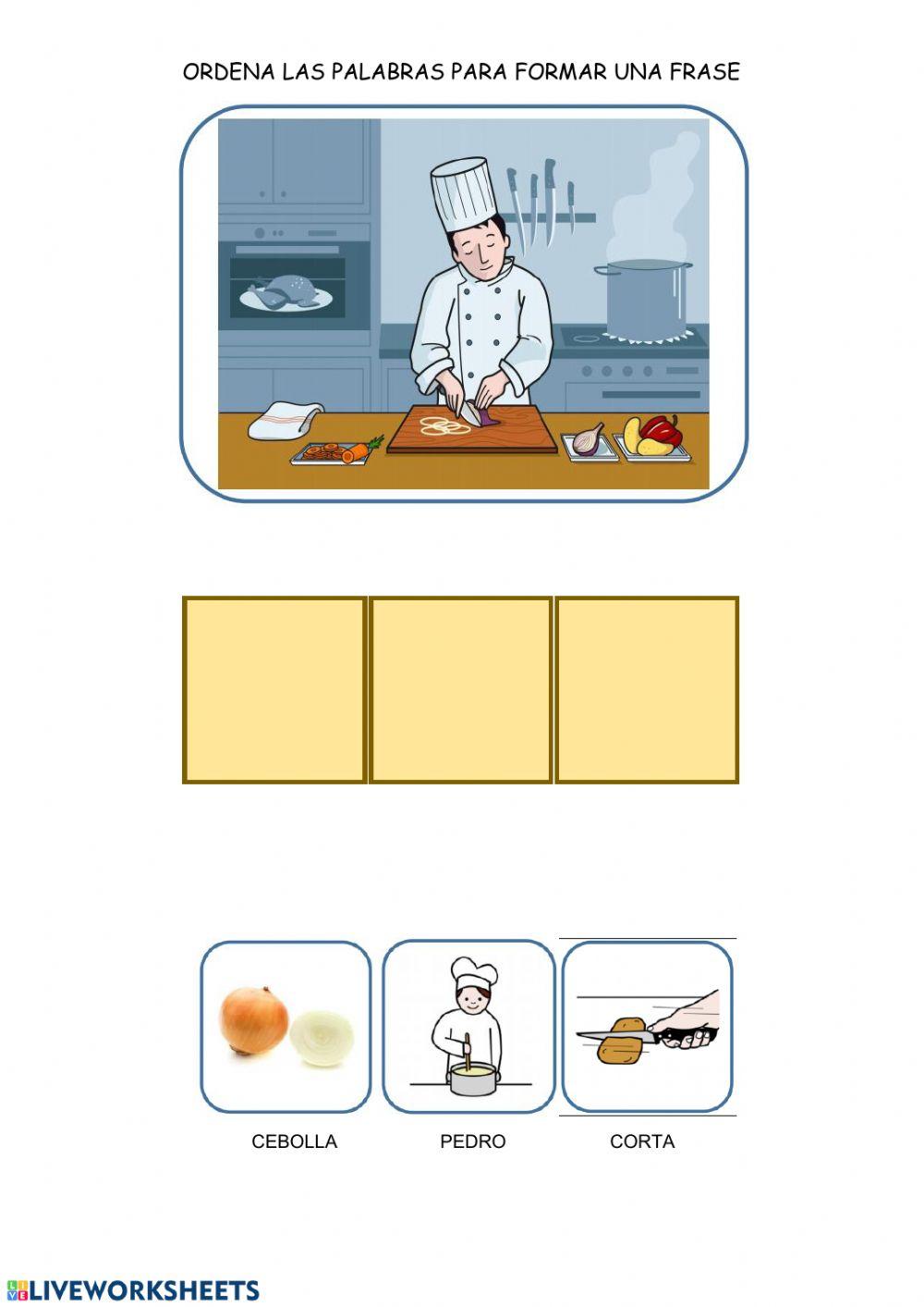 Ordenar frases 2-3 palabras