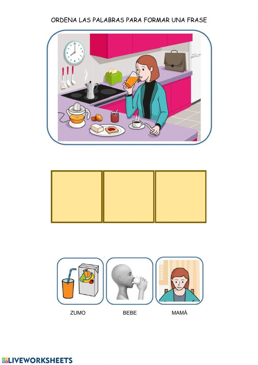 Ordenar frases 3 palabras