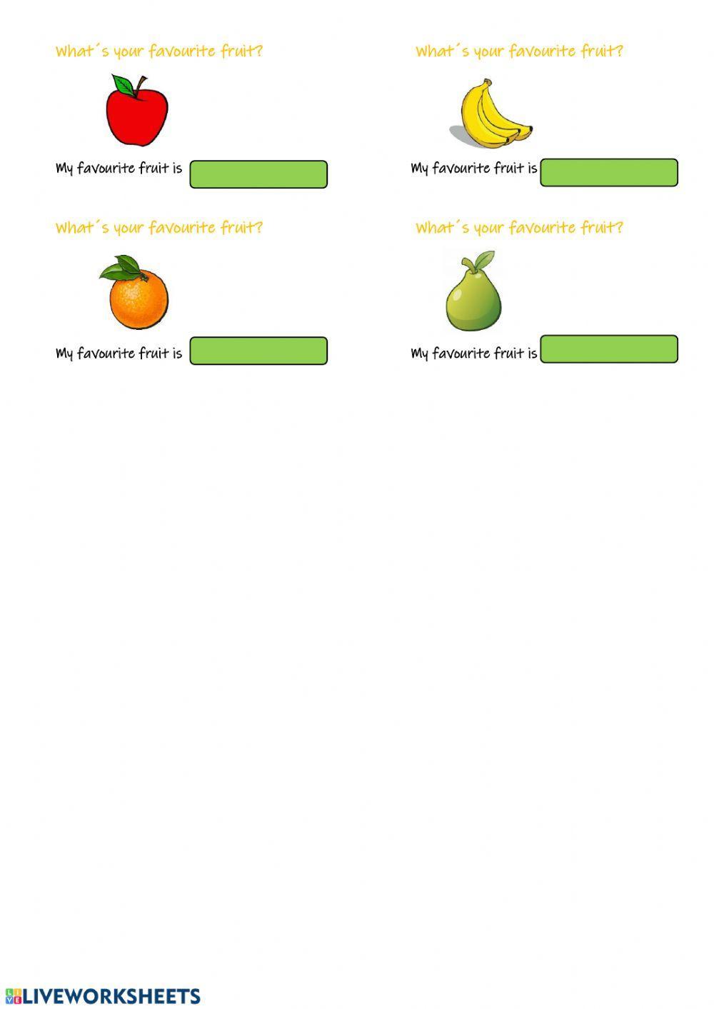 FRUIT and VEGETABLES