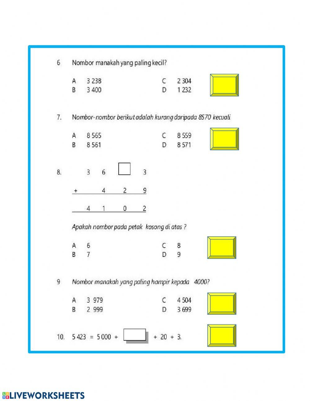 Ulangkaji nombor dan operasi