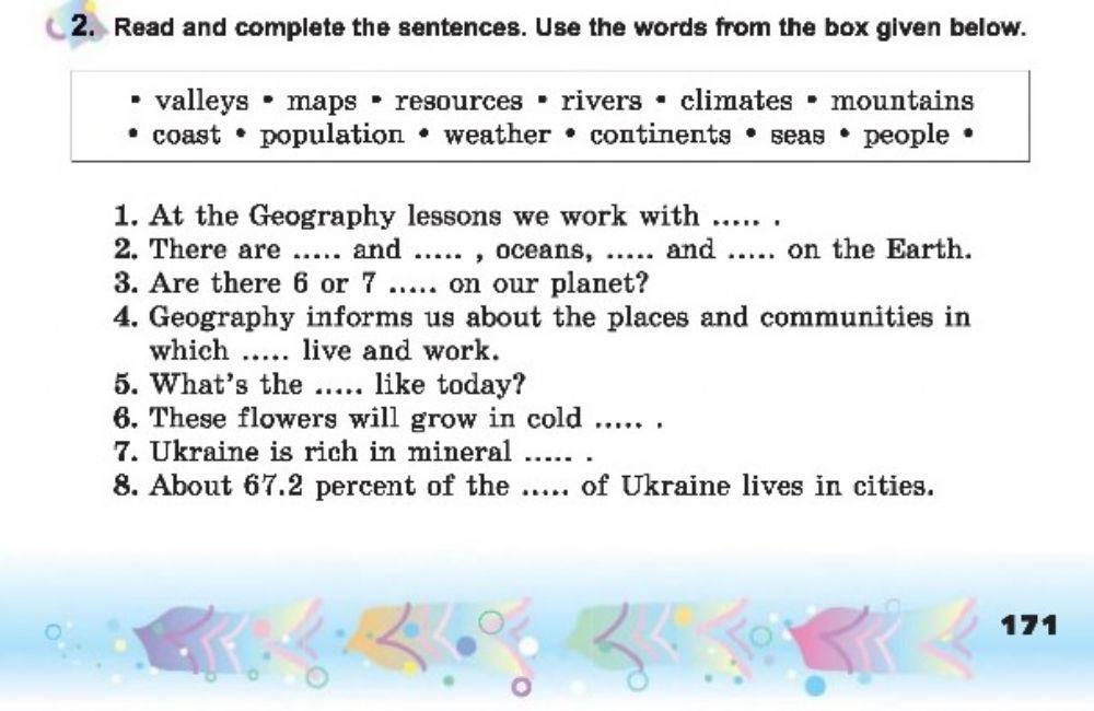 Alla Nesvit 6 Unit 8 Lesson 4 p 171-2