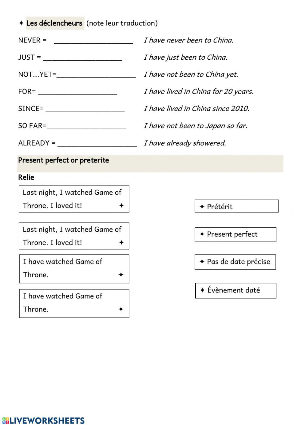 Present perfect - part 3