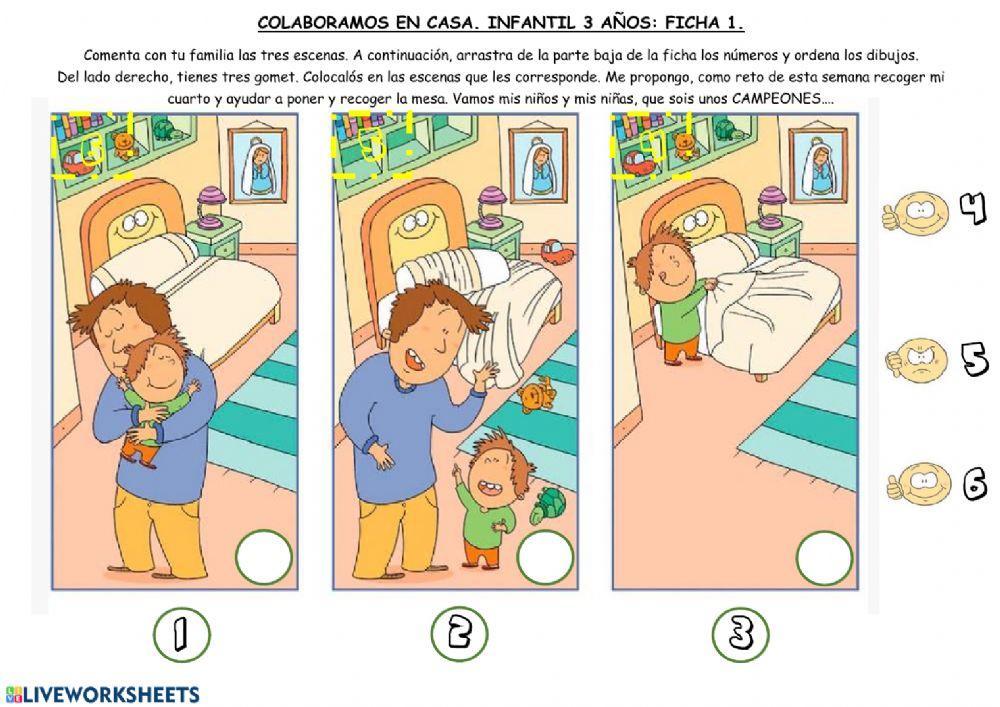 Colaboramos en casa. Infantil 3 años