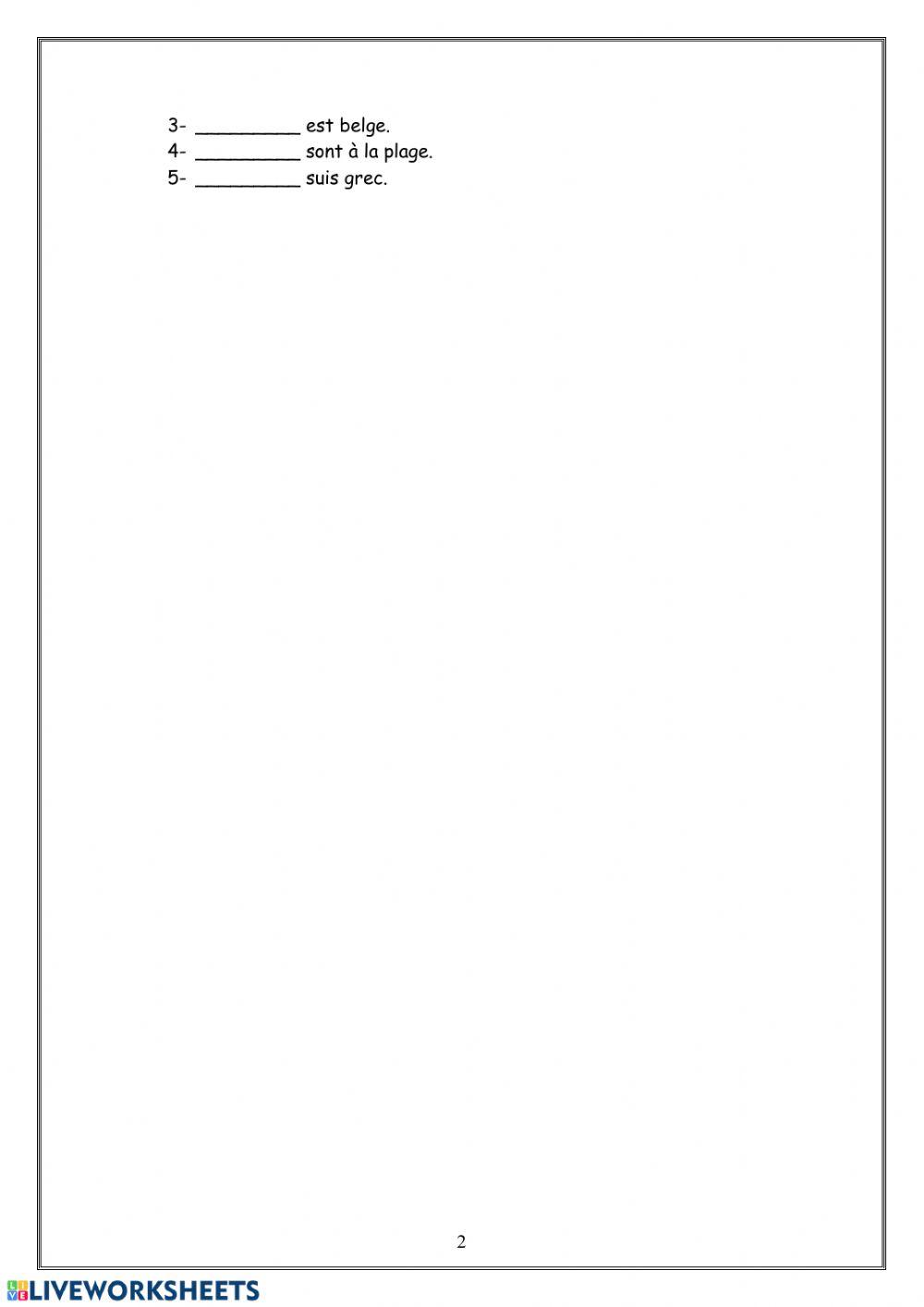 Verbes auxiliaires avoir etre