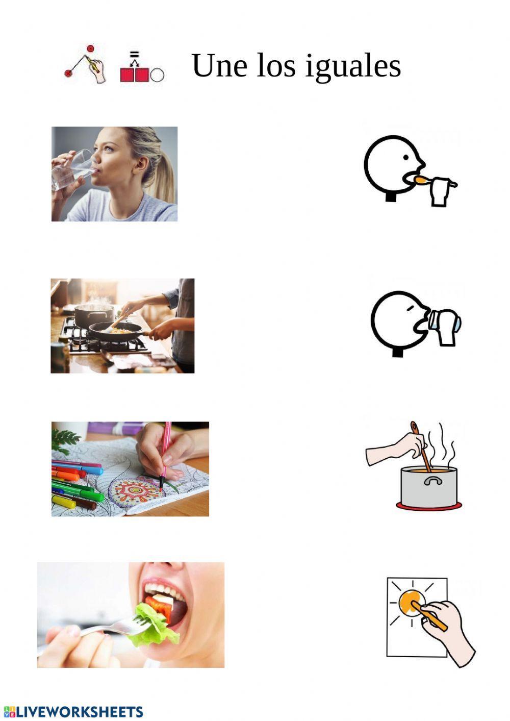 Asociación acción-pictograma