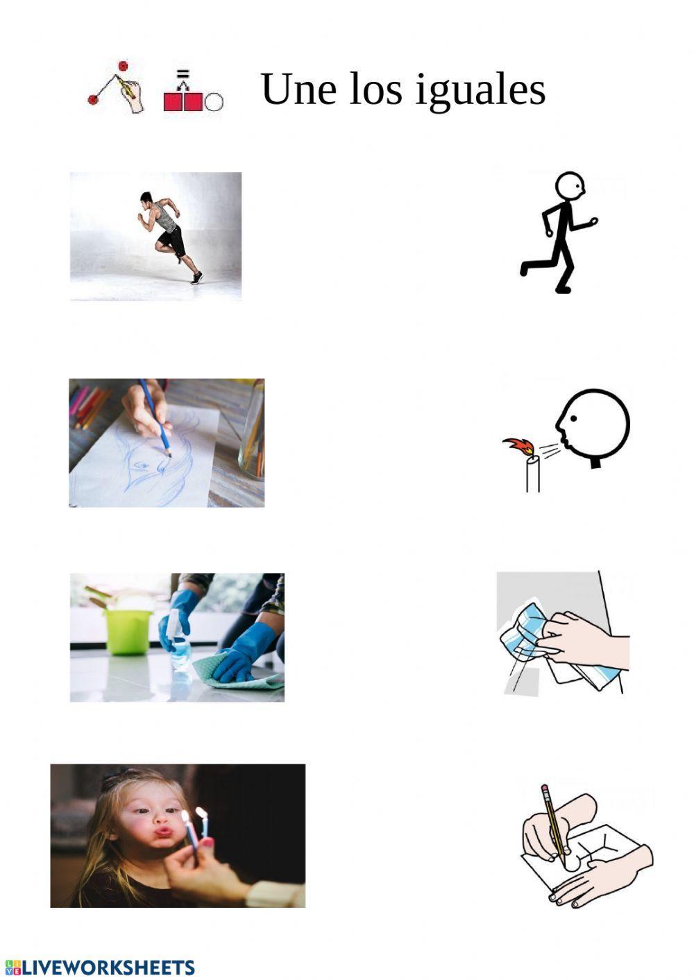 Asociación acción-pictograma