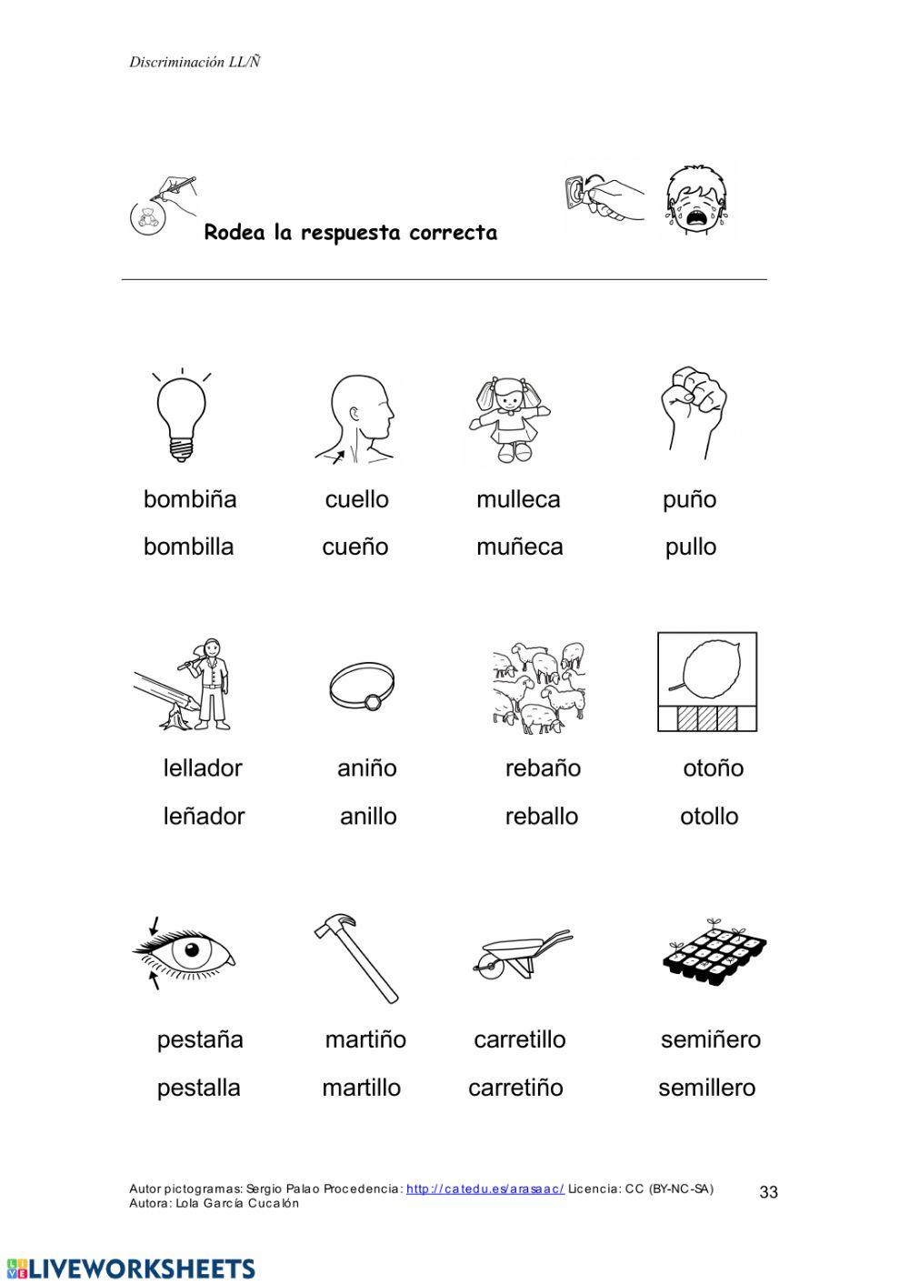 Discriminación ñ o ll