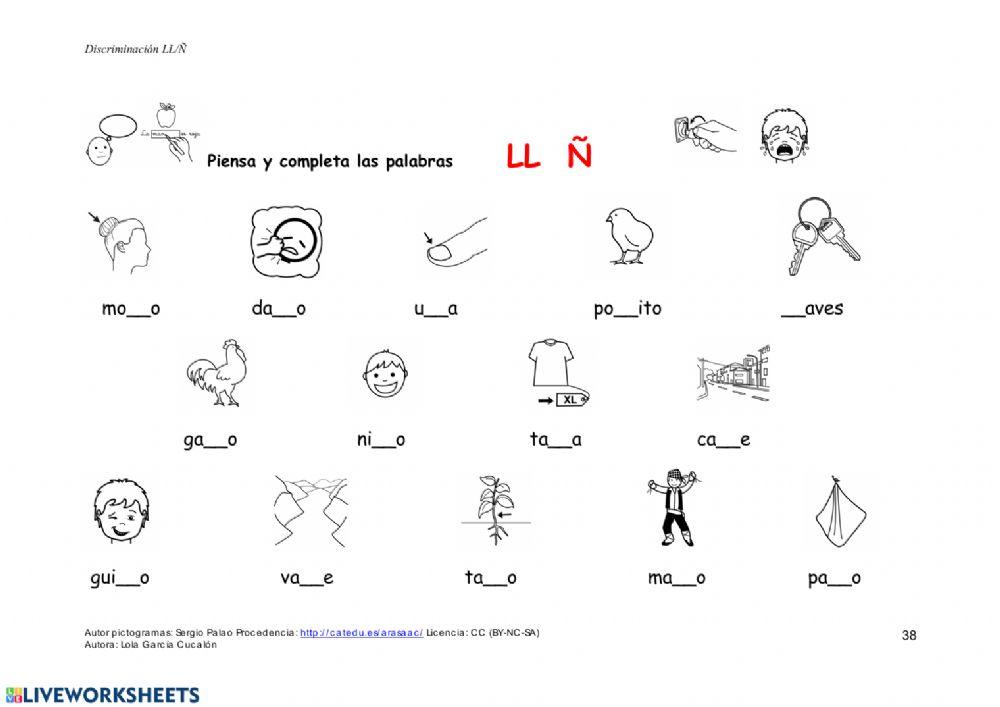 Discriminación ñ o ll