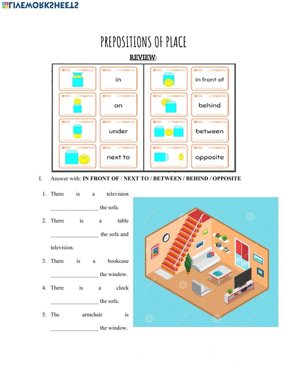 There is-There are + prepositions.