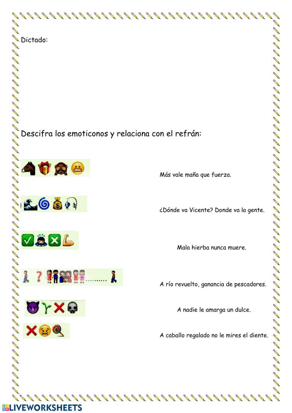 Dictado y refranes