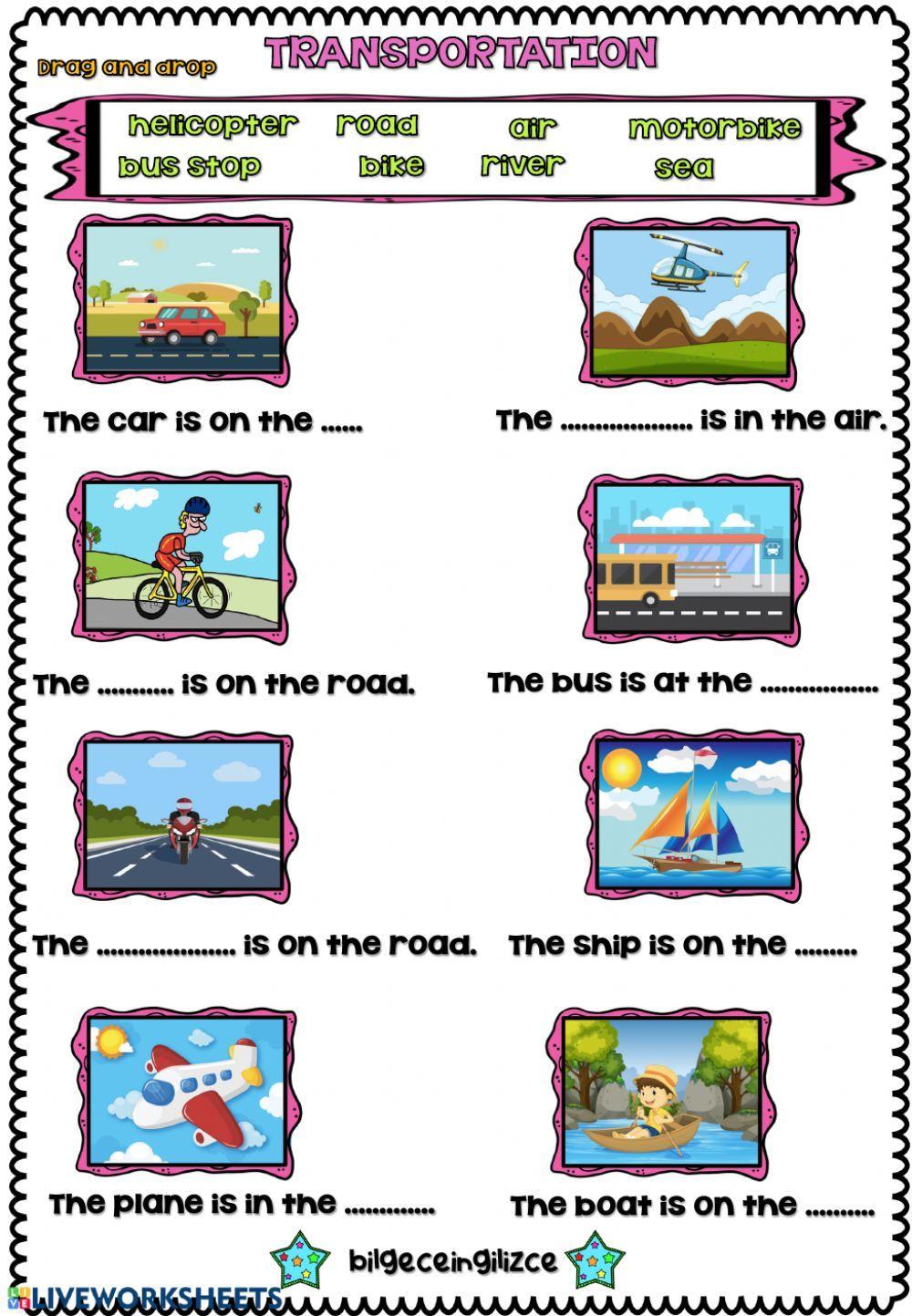 Transportation -2(Drag-drop) Transportation -2(Drag-drop)