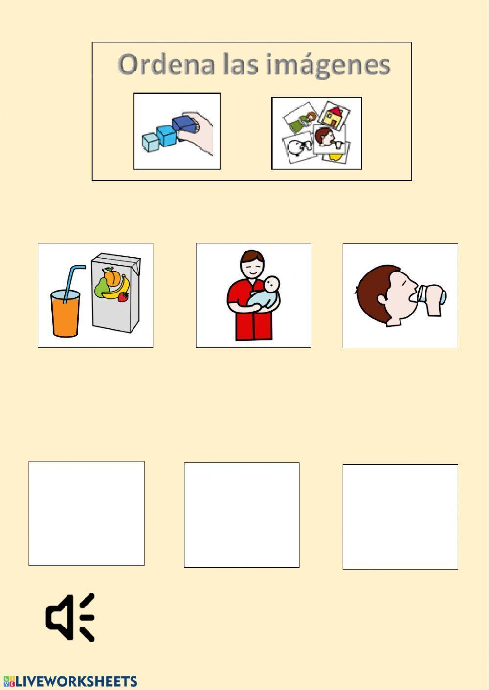 Estructurar frases. Nivel 1