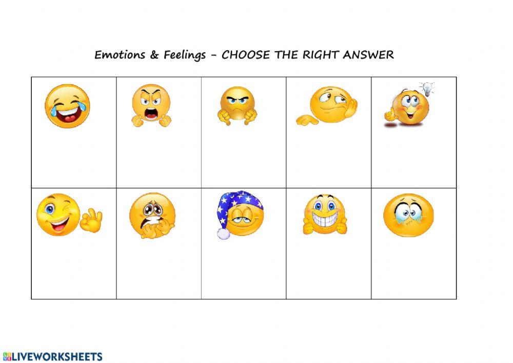 Emotions and feelings - CHOOSE Emotions and feelings - CHOOSE