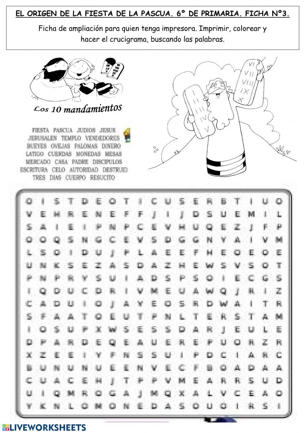 El origen de la Fiesta de la Pascua. 6º de primaria.al-ándalus utrera