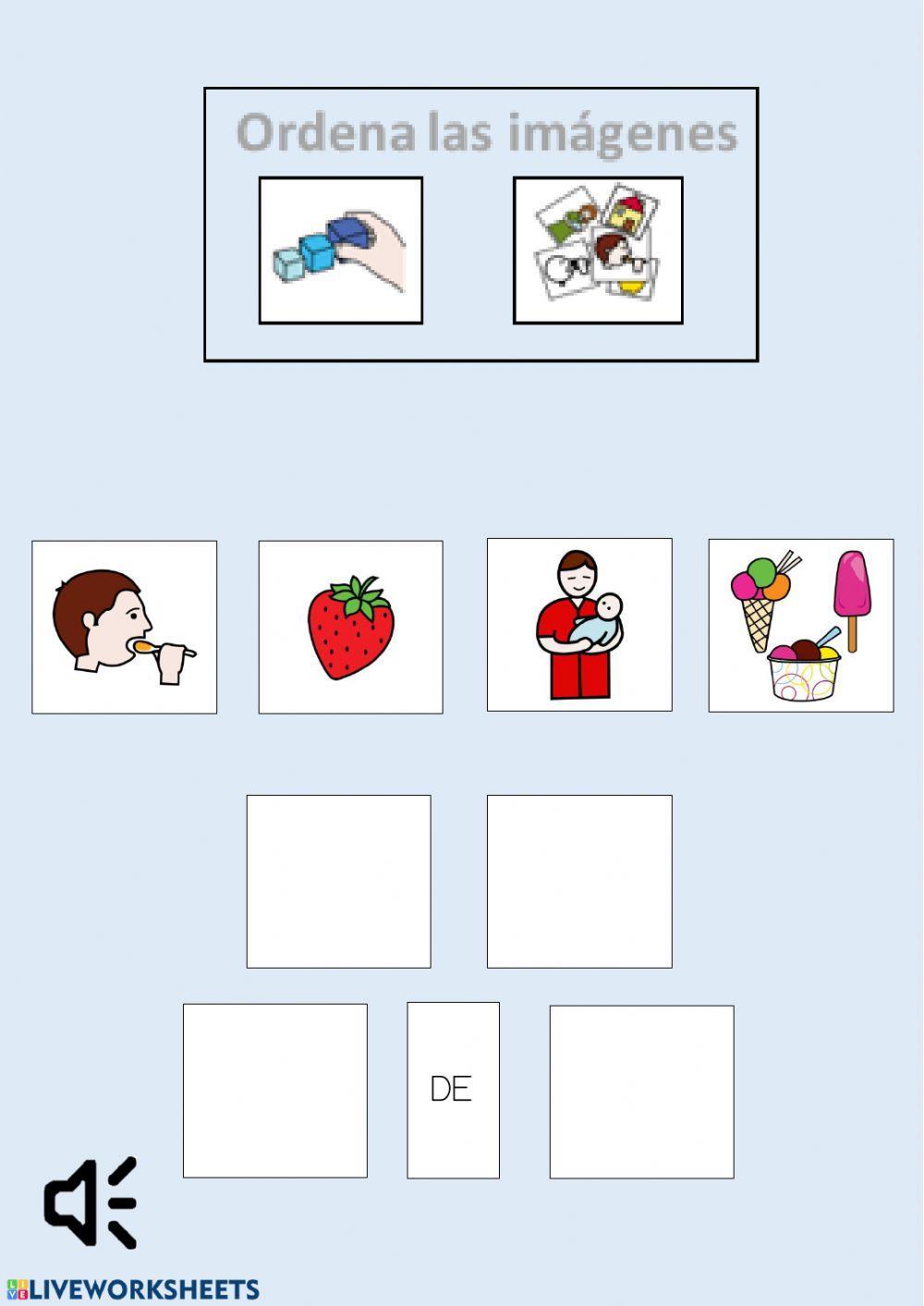 Estructurar frases. Nivel 2