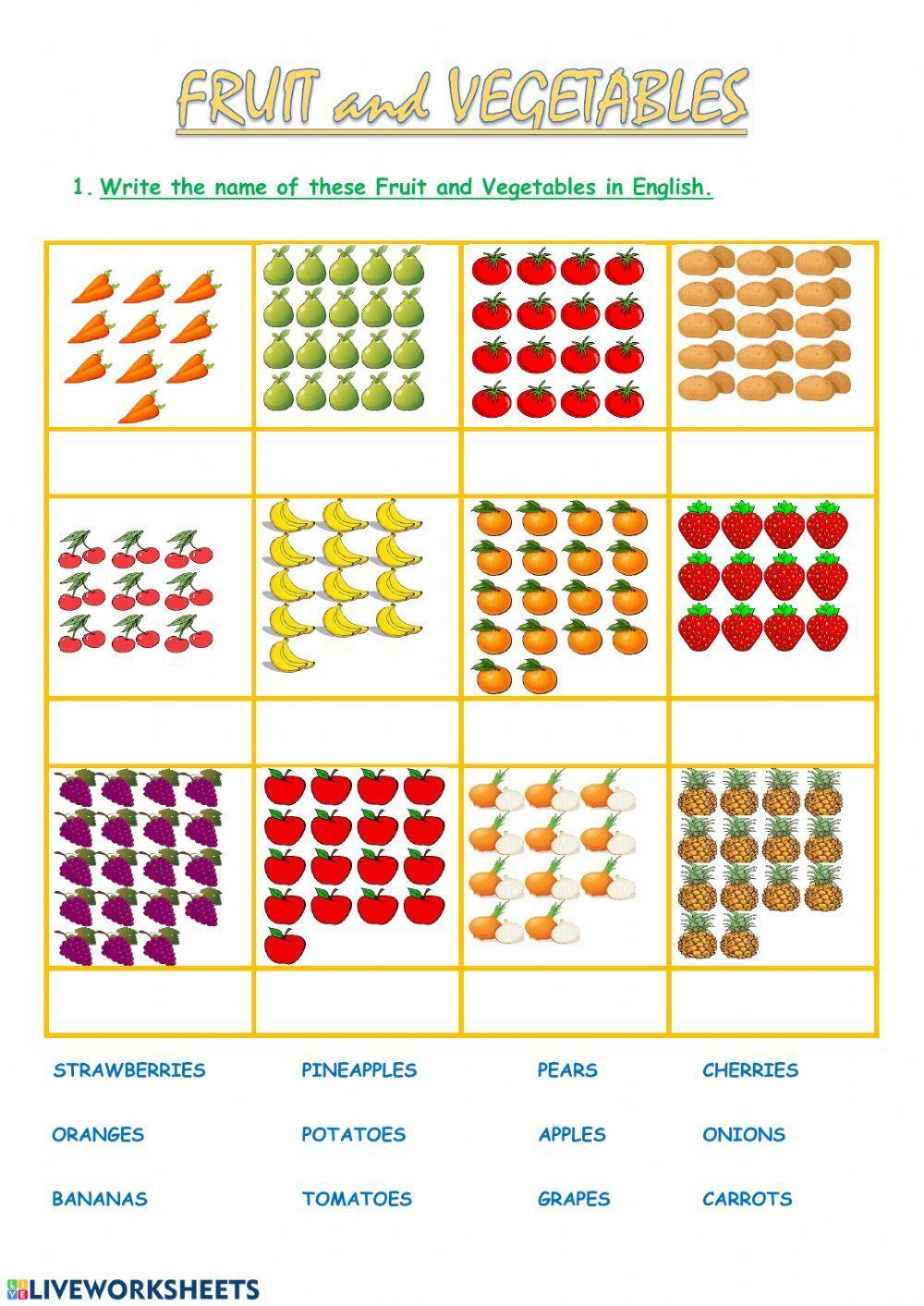 FRUIT ans VEGETABLES