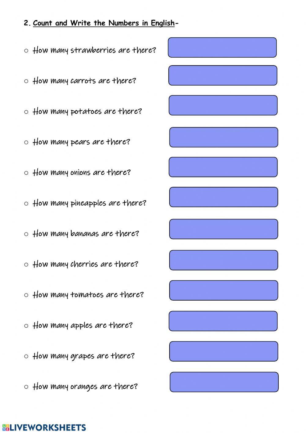 FRUIT ans VEGETABLES