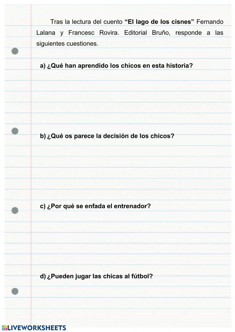 Coeducación El lago de los cisnes