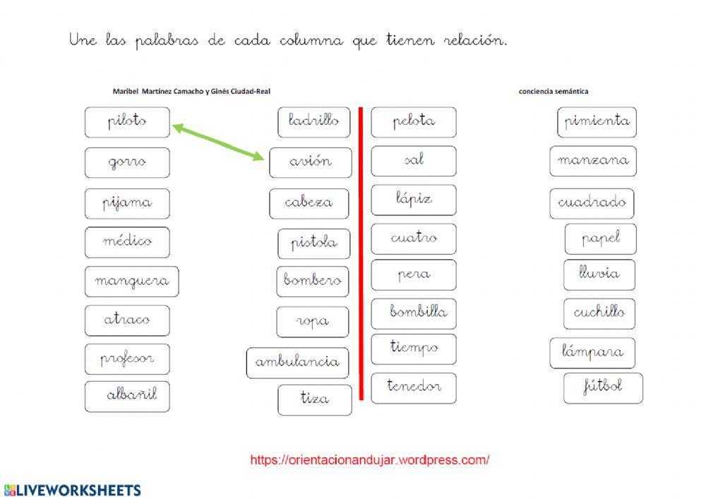 Agrupación por semejanzas 31 piloto