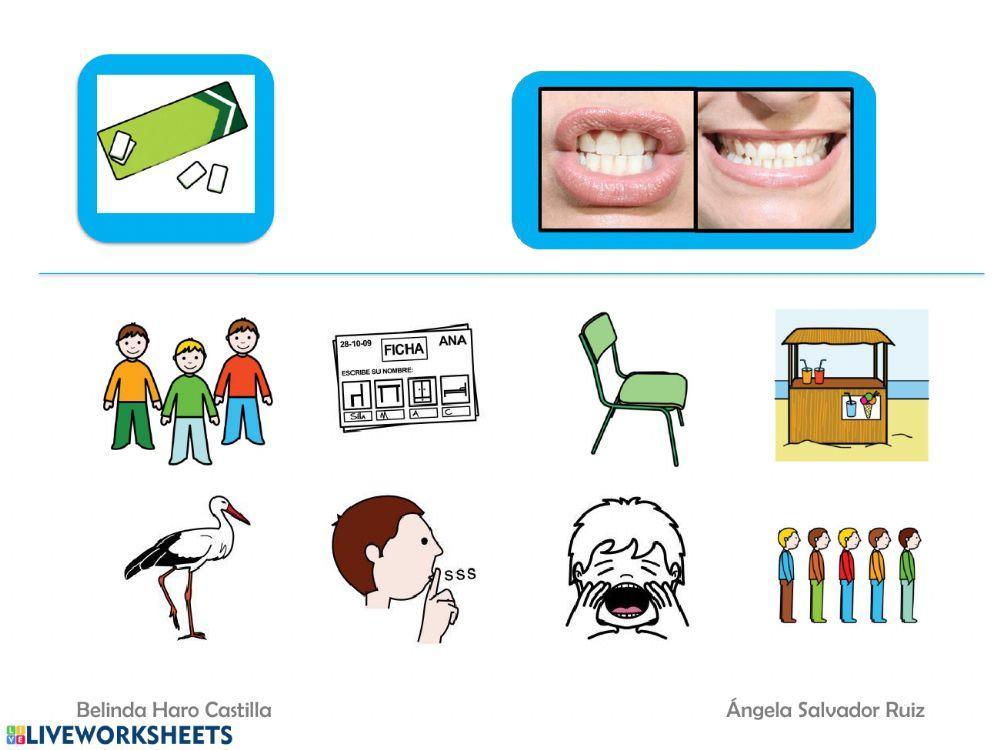 Silabas iniciales con CH