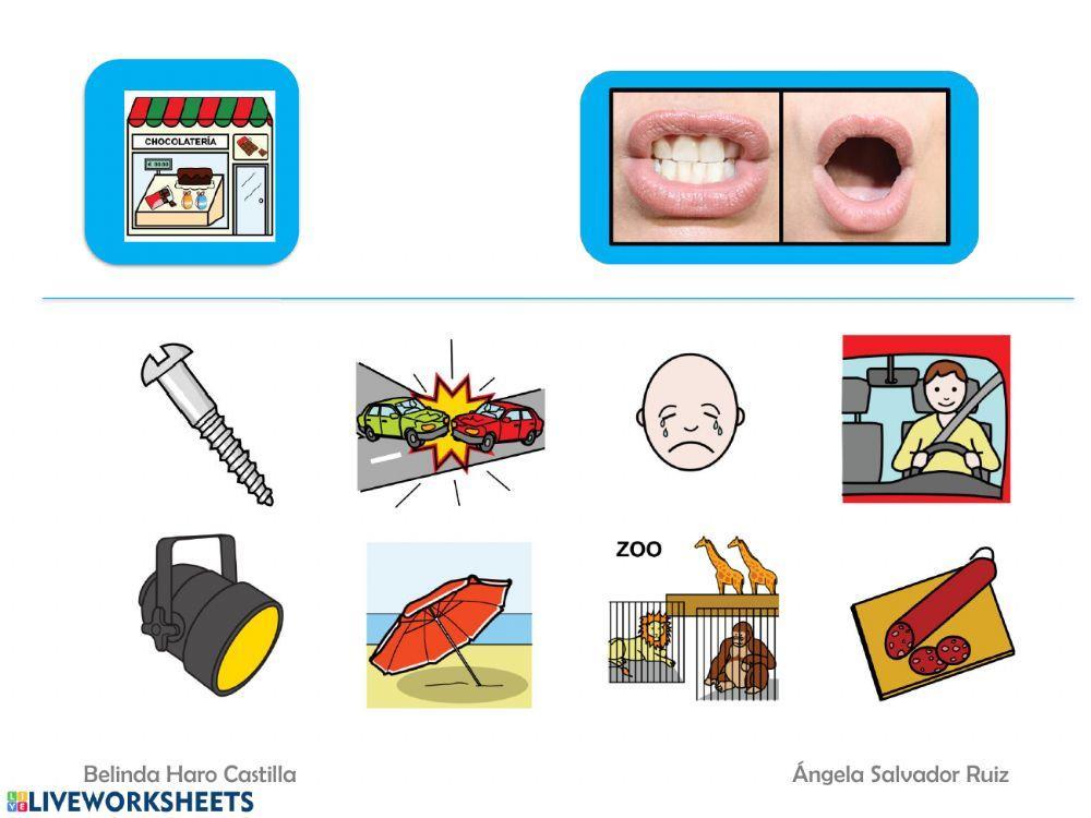 Silabas iniciales con CH