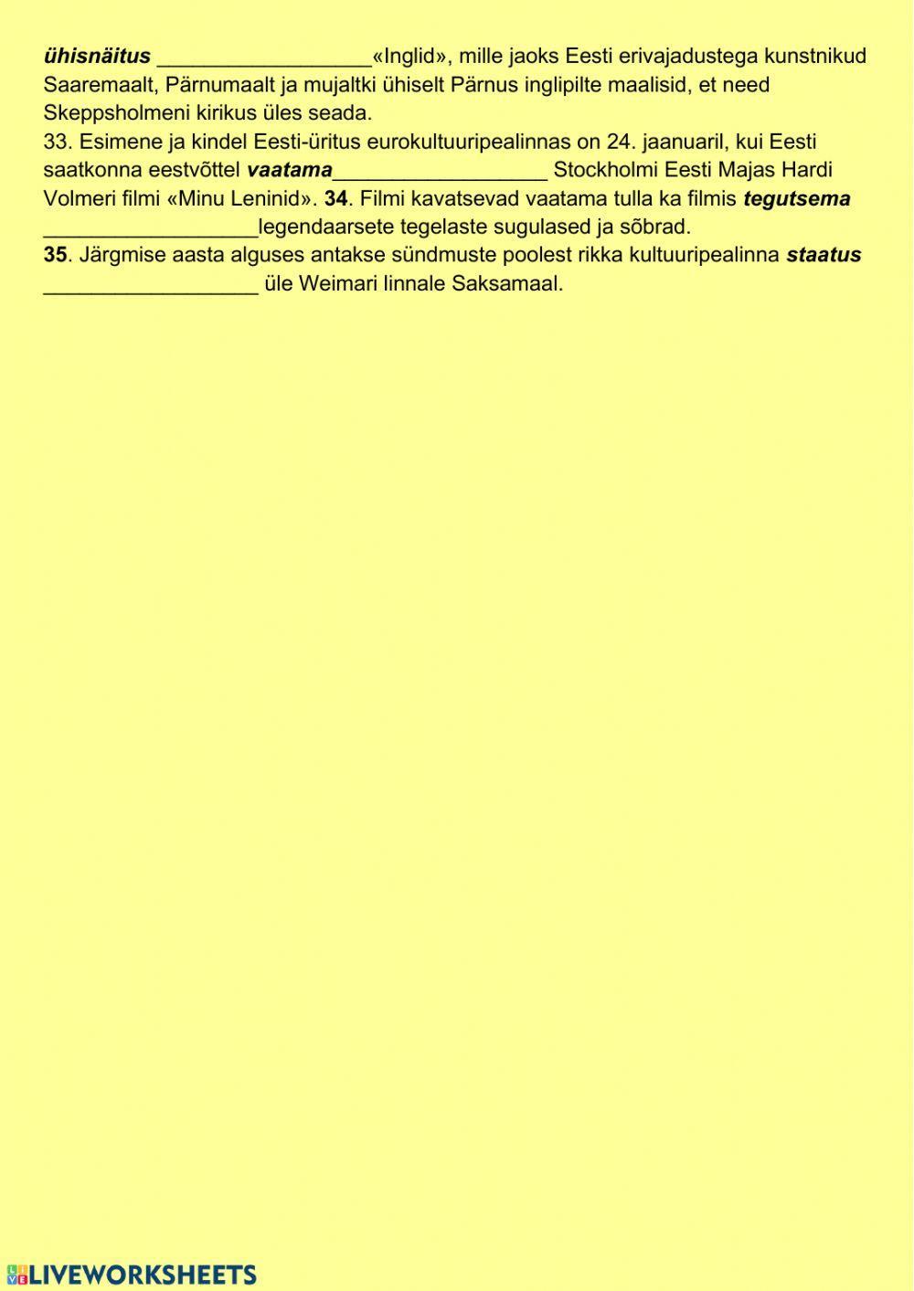 Test-Stockholm kultuuripealinnaks