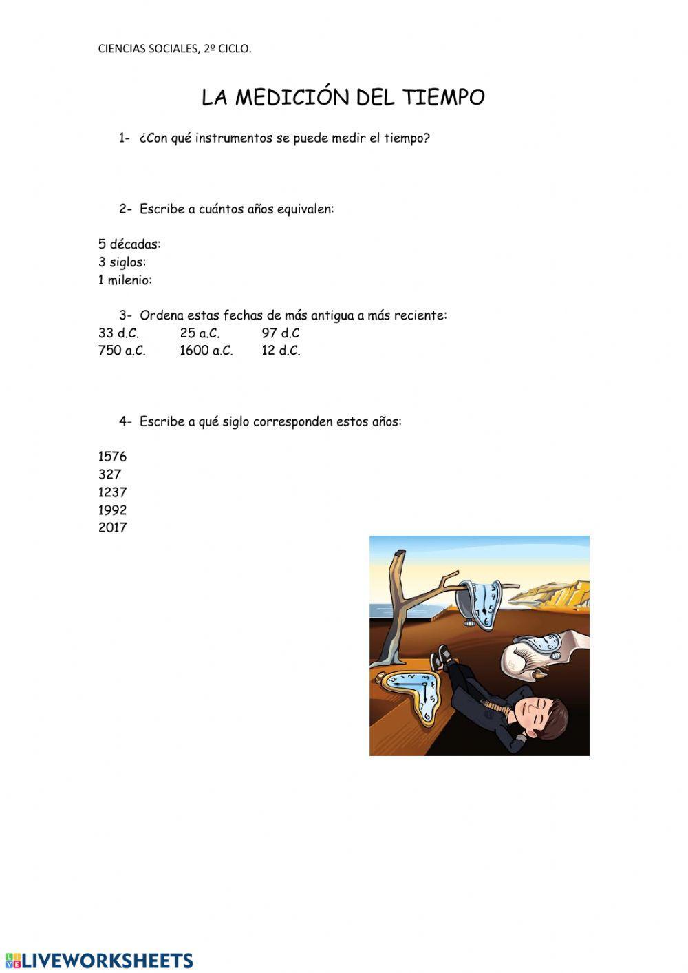 La medición del tiempo